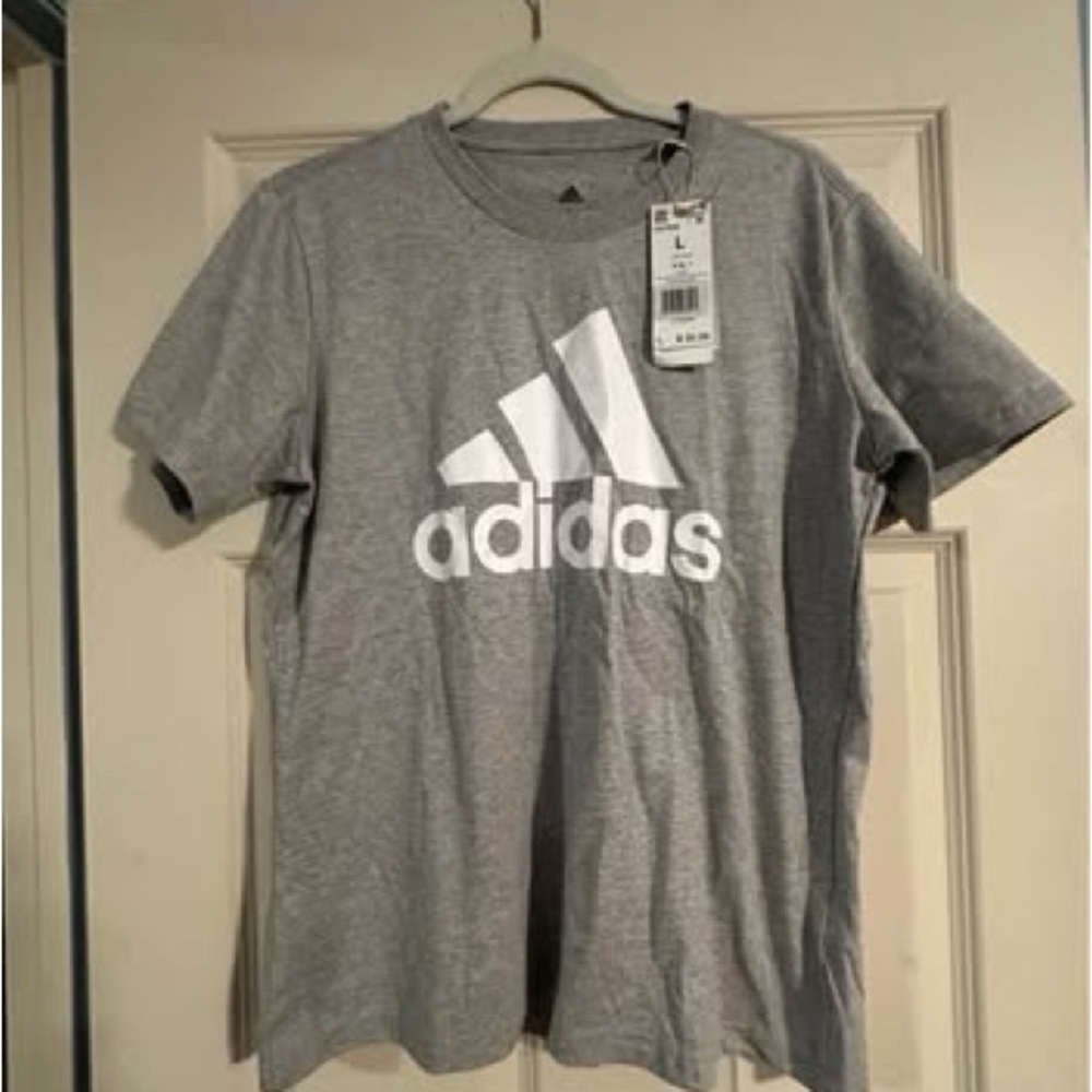 Adidas Women's Heather Gray Tshirt Size Large